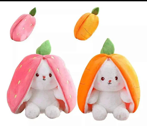 PELUCHE CONEJO FRESA Y ZANAHORIA 🐰🍓